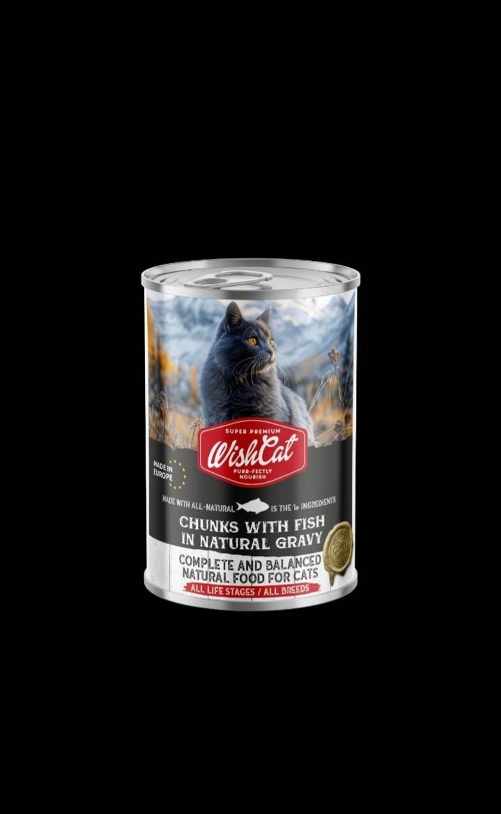 Chunks with fish in natural gravy WishCat